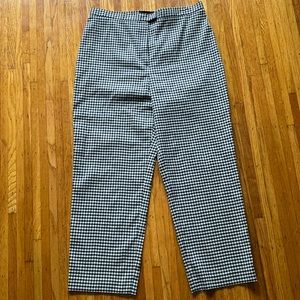 Gingham Straight Leg Pants